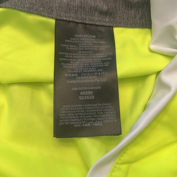Hurley highlighter yellow board shorts NWT size 34 - Picture 4 of 5